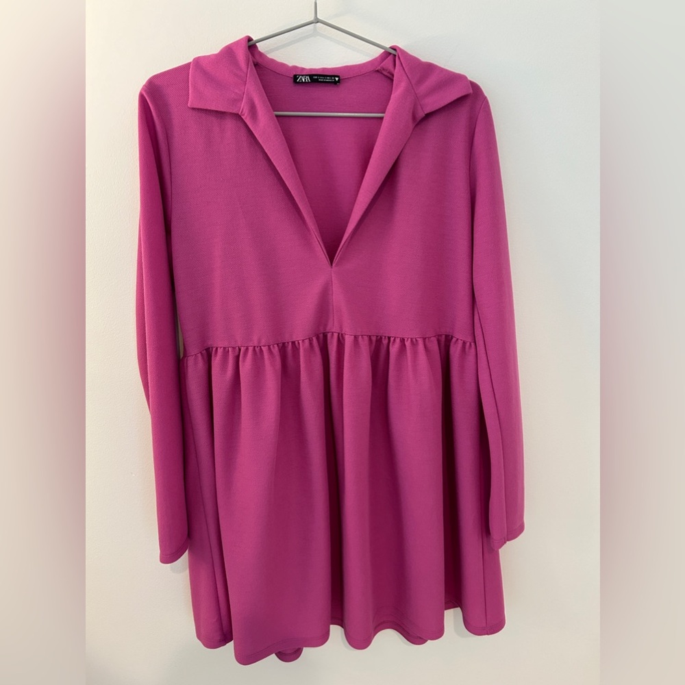 Zara Purple Voluminous Dress